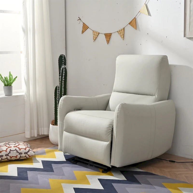 Fauteuil inclinable électrique, design "Wall Hugger" avec port USB et repose-pieds rétractable