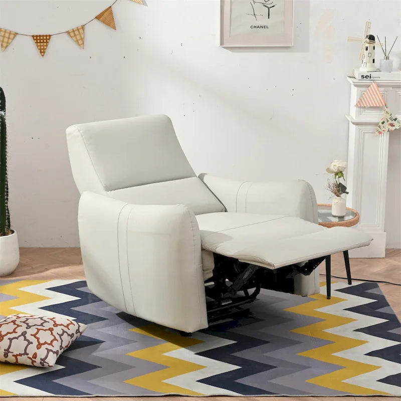 Fauteuil inclinable électrique, design "Wall Hugger" avec port USB et repose-pieds rétractable