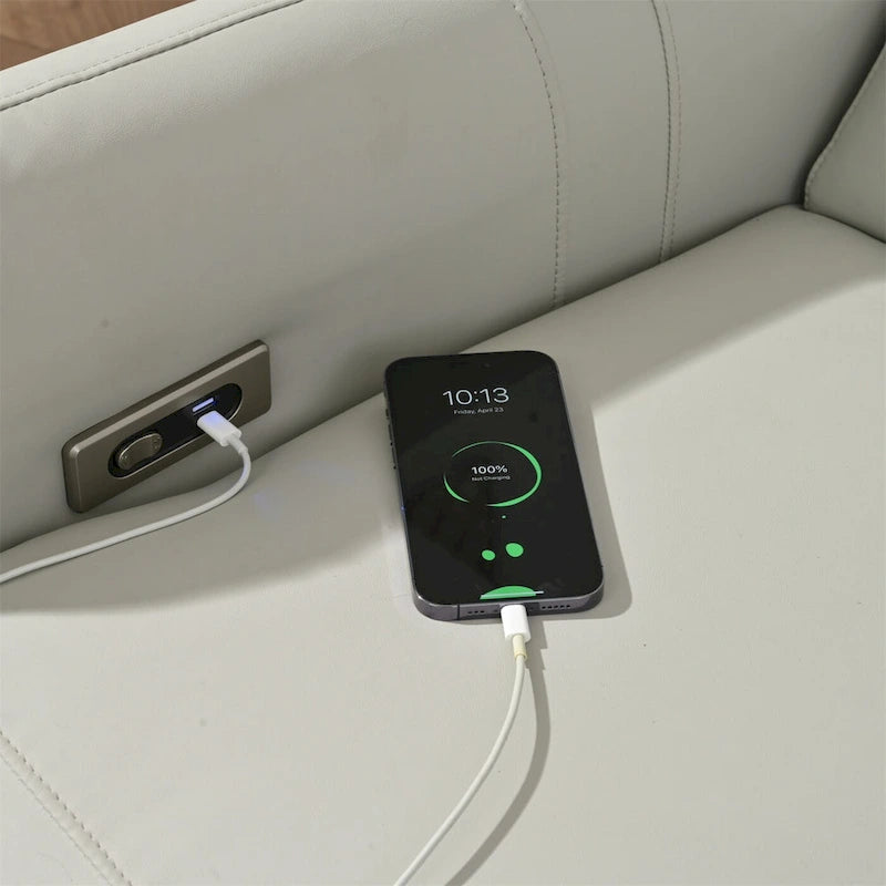 Fauteuil inclinable électrique, design "Wall Hugger" avec port USB et repose-pieds rétractable