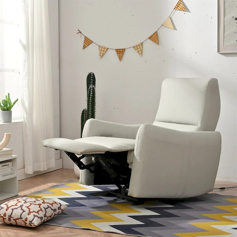Fauteuil inclinable électrique, design "Wall Hugger" avec port USB et repose-pieds rétractable