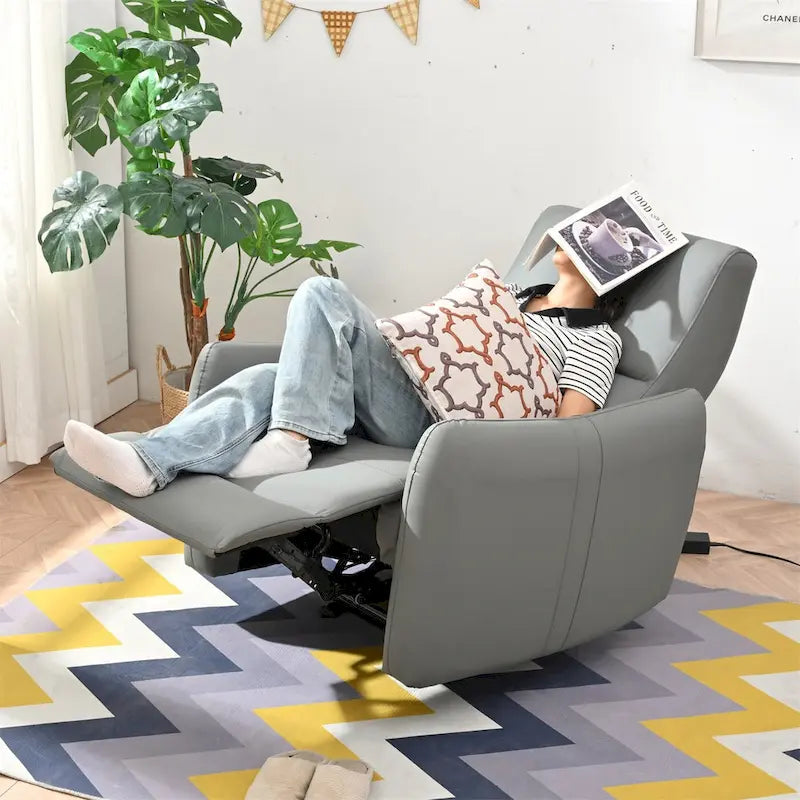 Fauteuil inclinable électrique, design "Wall Hugger" avec port USB et repose-pieds rétractable