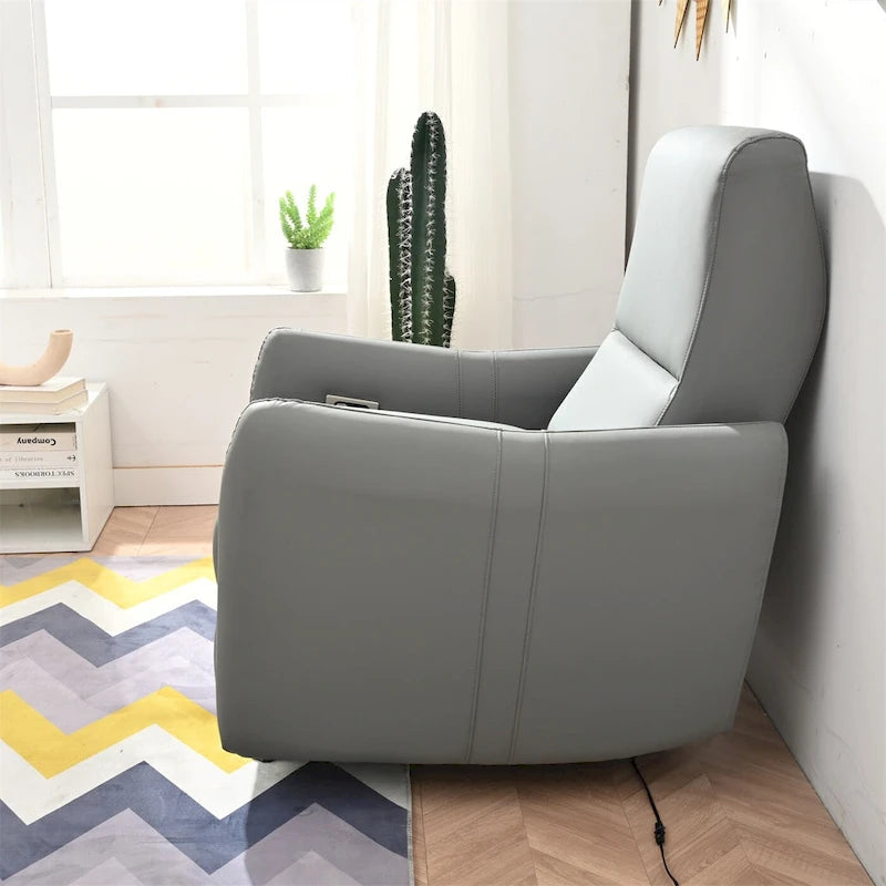 Fauteuil inclinable électrique, design "Wall Hugger" avec port USB et repose-pieds rétractable
