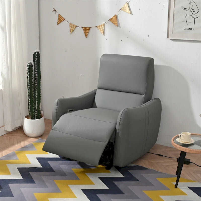 Fauteuil inclinable électrique, design "Wall Hugger" avec port USB et repose-pieds rétractable