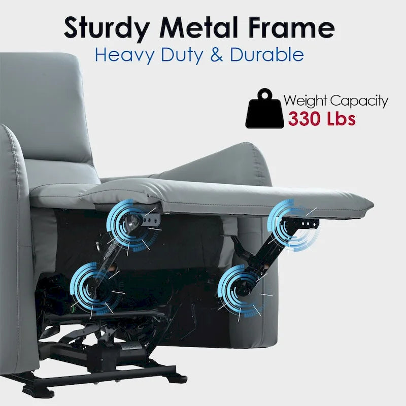 Fauteuil inclinable électrique, design "Wall Hugger" avec port USB et repose-pieds rétractable