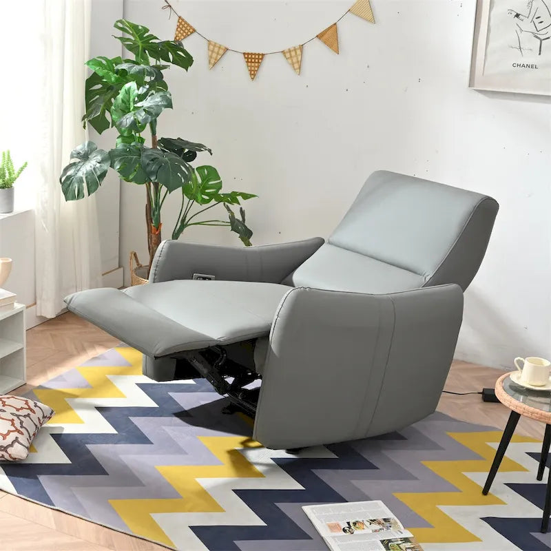Fauteuil inclinable électrique, design "Wall Hugger" avec port USB et repose-pieds rétractable