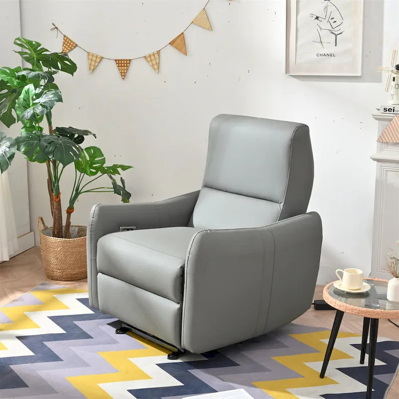 Fauteuil inclinable électrique, design "Wall Hugger" avec port USB et repose-pieds rétractable