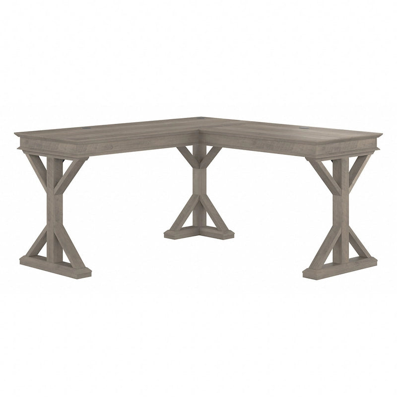 Bureau d'angle en forme de L rustique de 60W