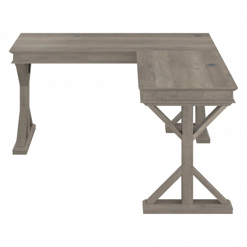 Bureau d'angle en forme de L rustique de 60W