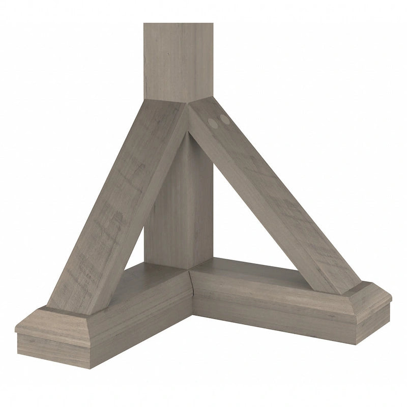 Bureau d'angle en forme de L rustique de 60W
