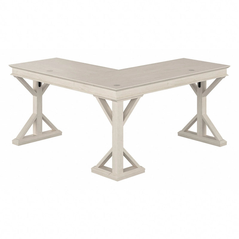 Bureau d'angle en forme de L rustique de 60W