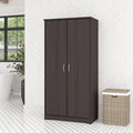 Armoire de rangement haute à 2 portes avec étagères réglables, 61 po H