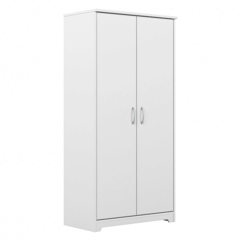 Armoire de rangement haute à 2 portes avec étagères réglables, 61 po H