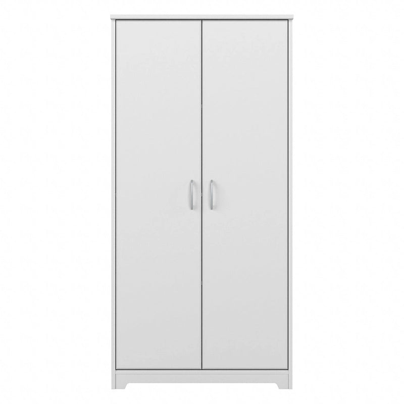 Armoire de rangement haute à 2 portes avec étagères réglables, 61 po H