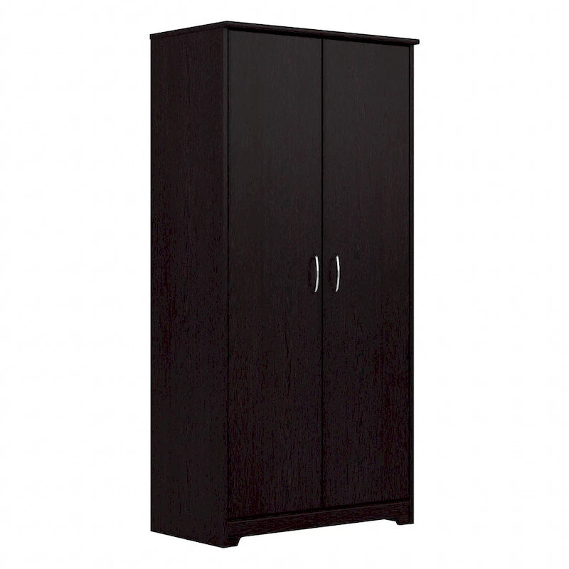 Armoire de rangement haute à 2 portes avec étagères réglables, 61 po H