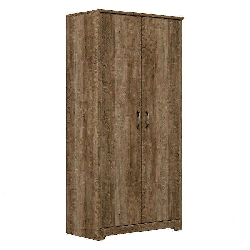 Armoire de rangement haute à 2 portes avec étagères réglables, 61 po H