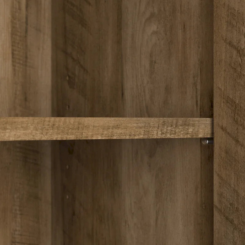 Armoire de rangement haute à 2 portes avec étagères réglables, 61 po H