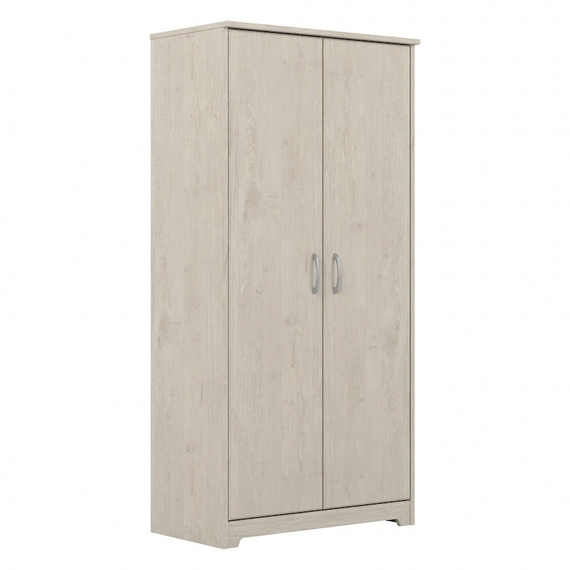 Armoire de rangement haute à 2 portes avec étagères réglables, 61 po H