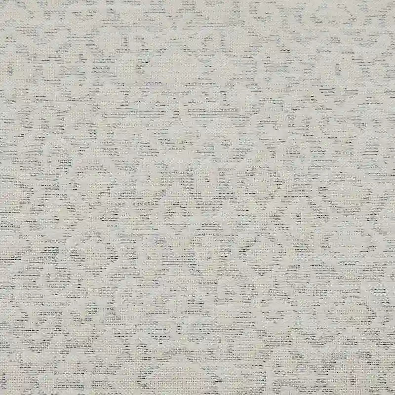 Fauteuil planeur pivotant à 360° avec coussin lombaire, tissu jacquard ivoire