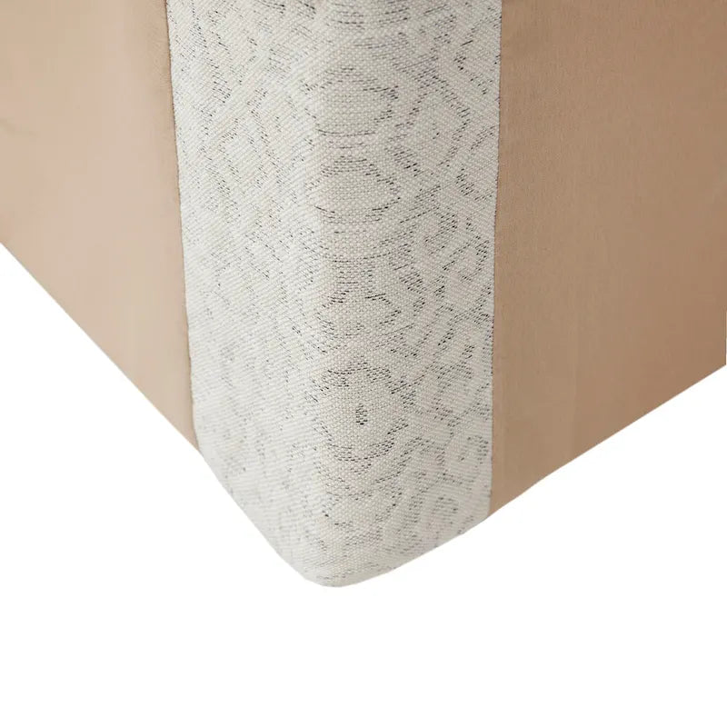 Fauteuil planeur pivotant à 360° avec coussin lombaire, tissu jacquard ivoire