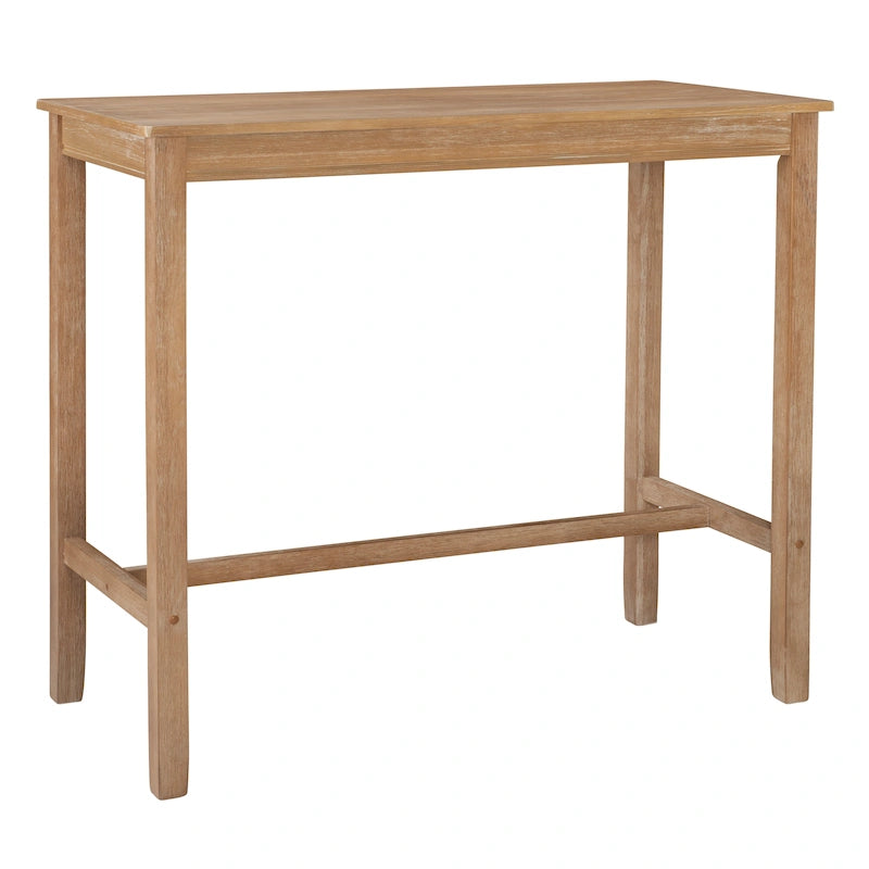 Table de bar pub en bois massif de 42", hauteur bar