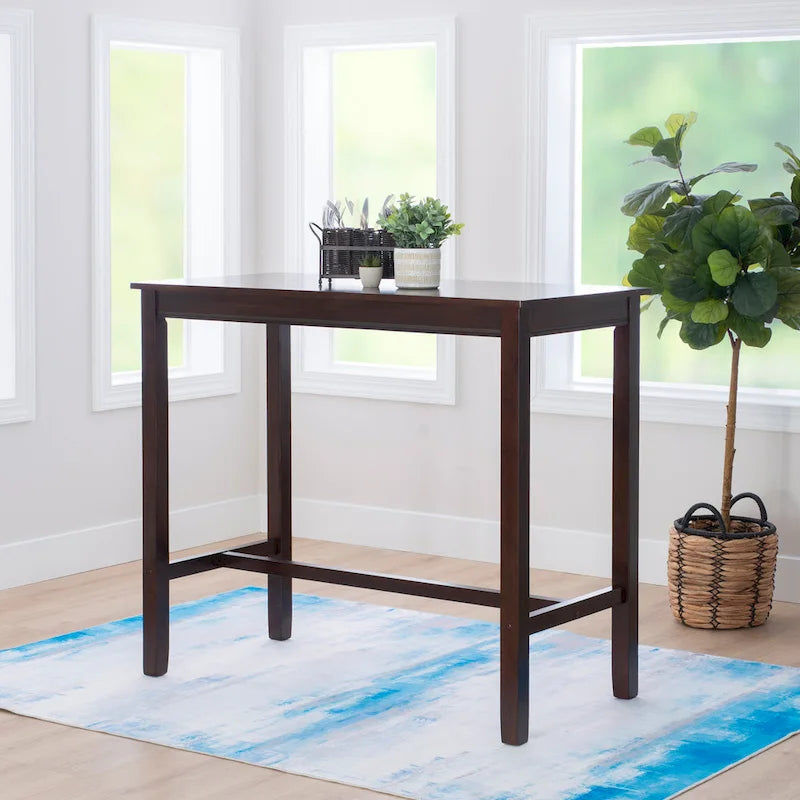 Table de bar pub en bois massif de 42", hauteur bar