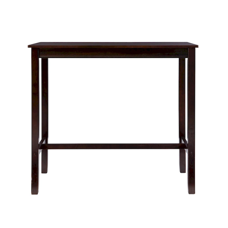 Table de bar pub en bois massif de 42", hauteur bar