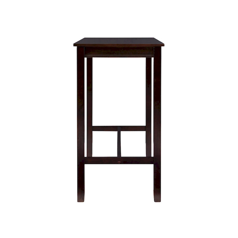 Table de bar pub en bois massif de 42", hauteur bar