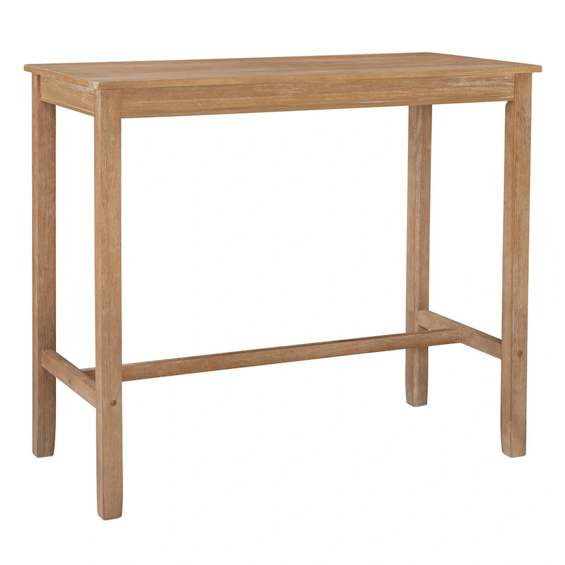 Table de bar pub en bois massif de 42", hauteur bar