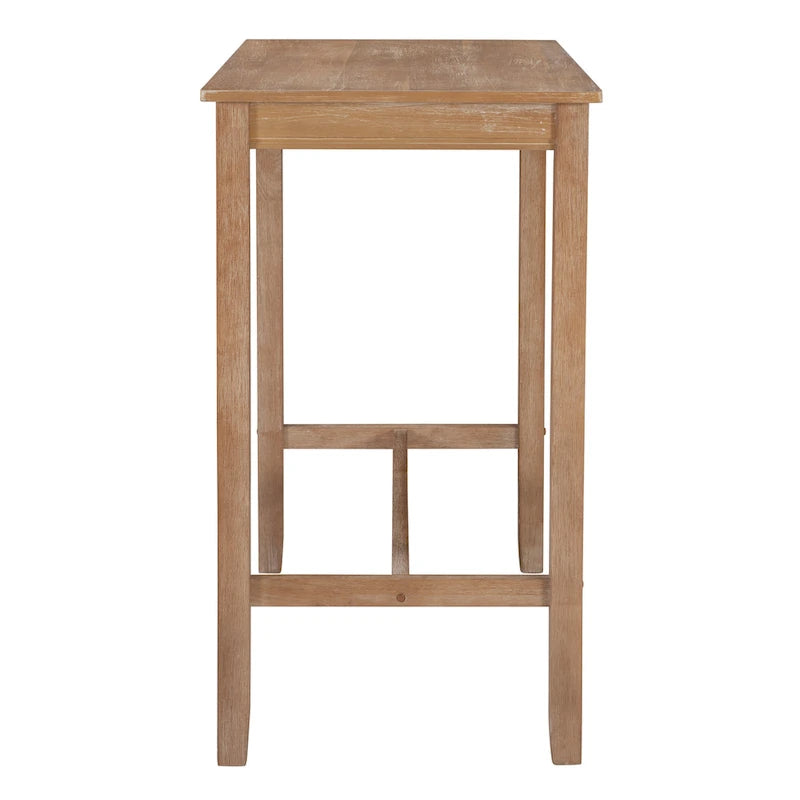Table de bar pub en bois massif de 42", hauteur bar
