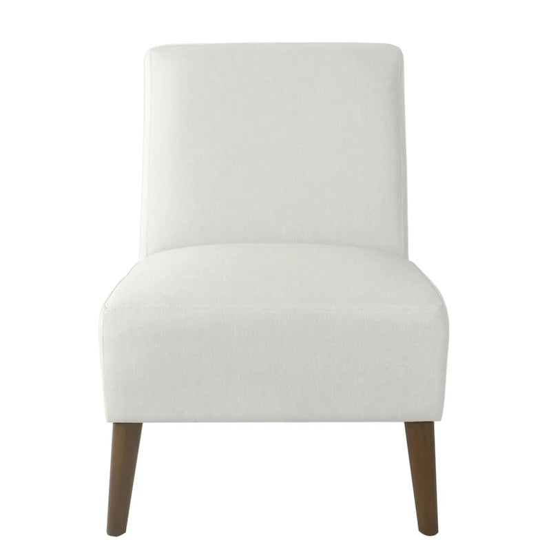 Chaise d'appoint moderne sans accoudoirs rembourrée, chaise polyvalente pour la salle à manger et le salon