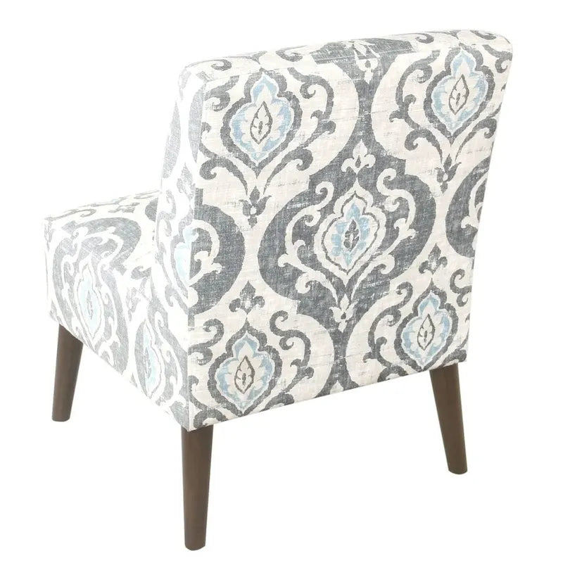 Chaise d'appoint moderne sans accoudoirs rembourrée, chaise polyvalente pour la salle à manger et le salon