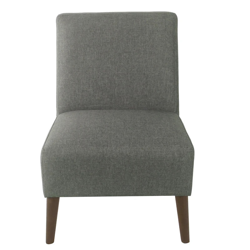 Chaise d'appoint moderne sans accoudoirs rembourrée, chaise polyvalente pour la salle à manger et le salon