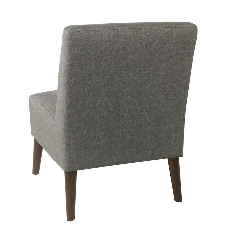 Chaise d'appoint moderne sans accoudoirs rembourrée, chaise polyvalente pour la salle à manger et le salon