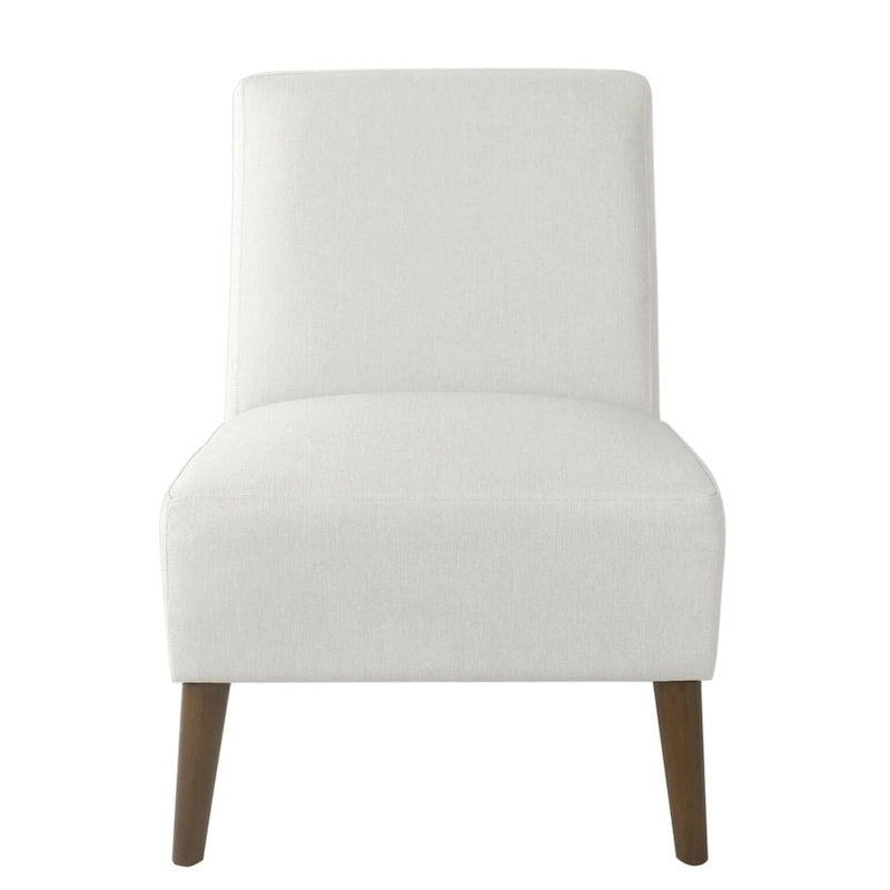 Chaise d'appoint moderne sans accoudoirs rembourrée, chaise polyvalente pour la salle à manger et le salon