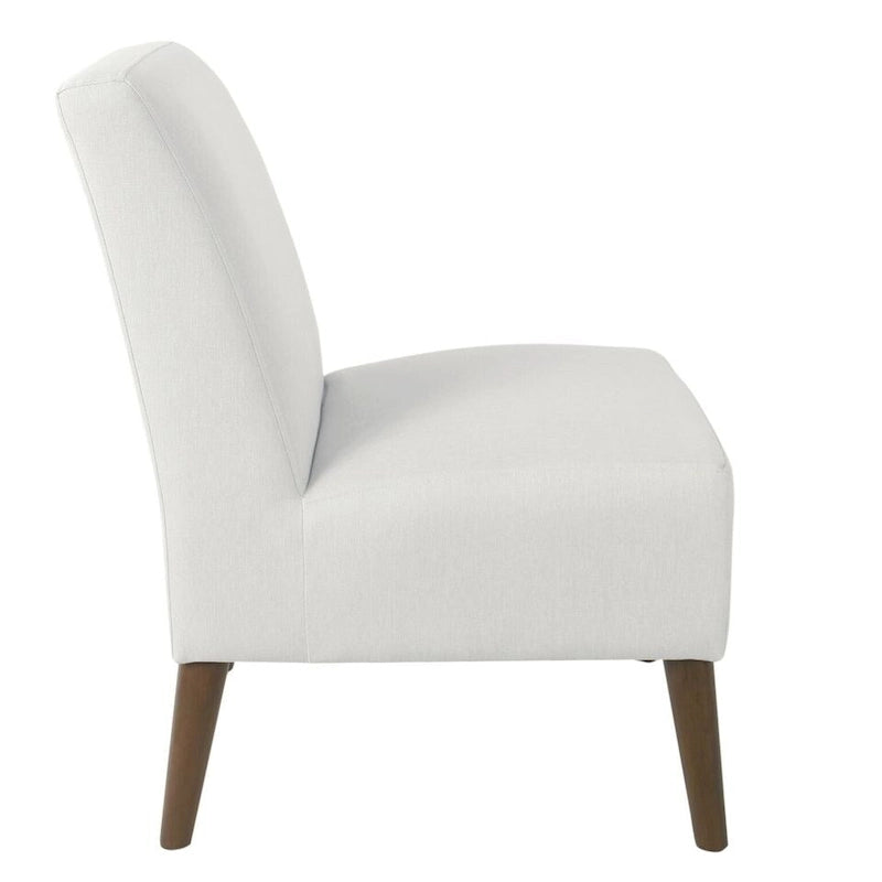 Chaise d'appoint moderne sans accoudoirs rembourrée, chaise polyvalente pour la salle à manger et le salon