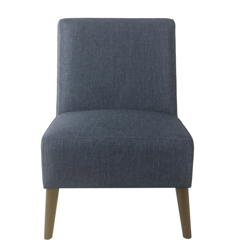 Chaise d'appoint moderne sans accoudoirs rembourrée, chaise polyvalente pour la salle à manger et le salon