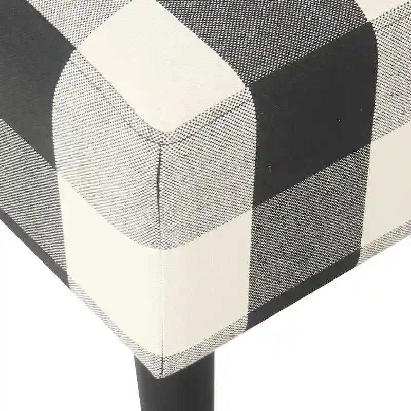 Chaise d'appoint moderne sans accoudoirs rembourrée, chaise polyvalente pour la salle à manger et le salon