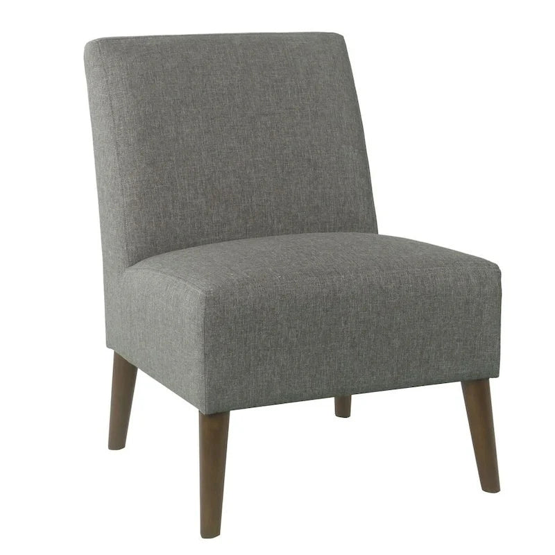 Chaise d'appoint moderne sans accoudoirs rembourrée, chaise polyvalente pour la salle à manger et le salon