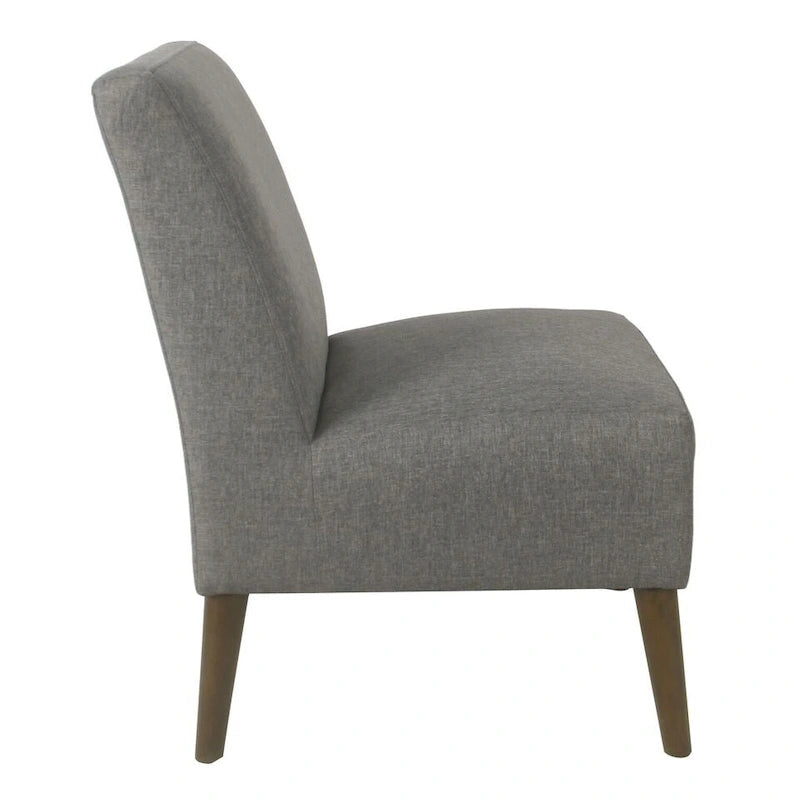 Chaise d'appoint moderne sans accoudoirs rembourrée, chaise polyvalente pour la salle à manger et le salon