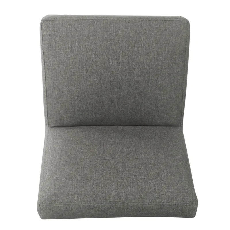 Chaise d'appoint moderne sans accoudoirs rembourrée, chaise polyvalente pour la salle à manger et le salon