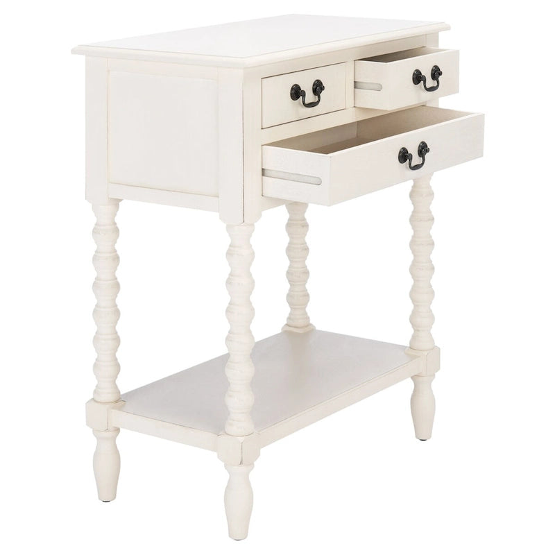 Console 3 tiroirs, 23,5" larg. x 13" prof. x 29,5" haut.