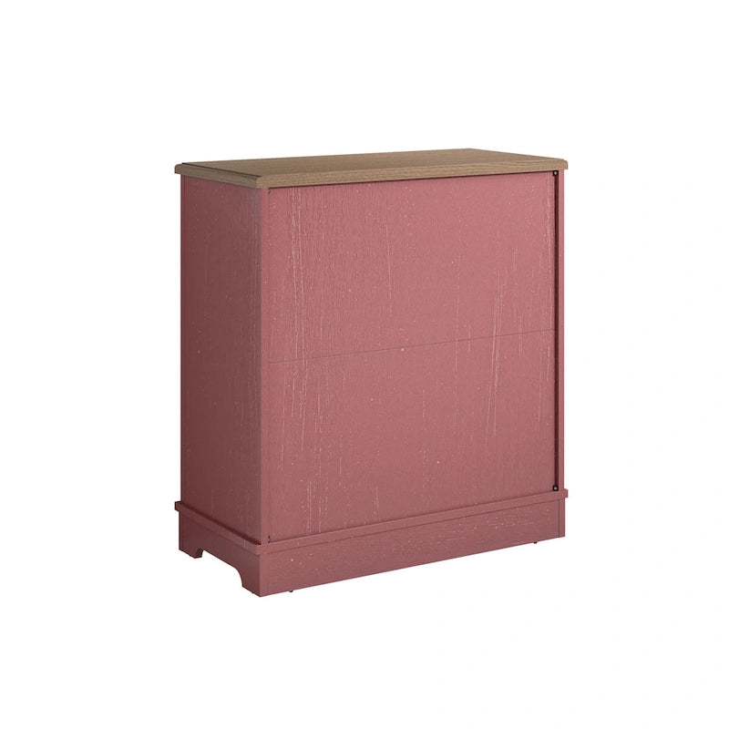 Buffet bas de rangement 2 portes avec portes à treillis décoratif, 80 cm de large