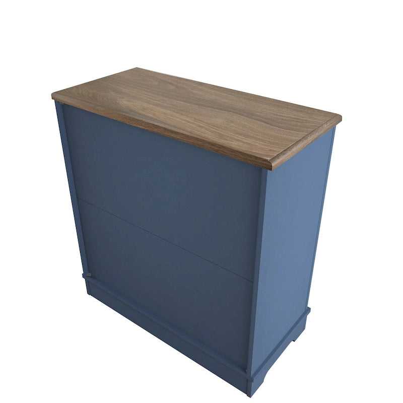 Buffet bas de rangement 2 portes avec portes à treillis décoratif, 80 cm de large