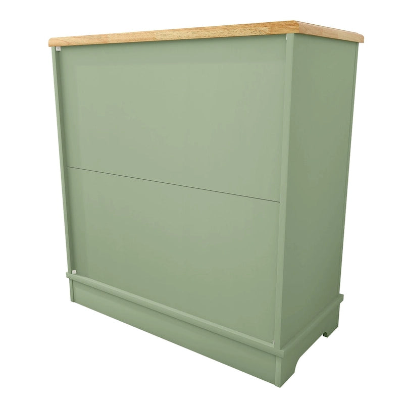 Buffet bas de rangement 2 portes avec portes à treillis décoratif, 80 cm de large