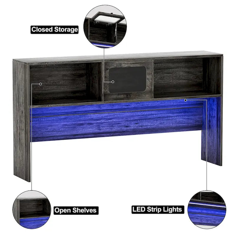 Bureau d'angle en L avec huche et classeur