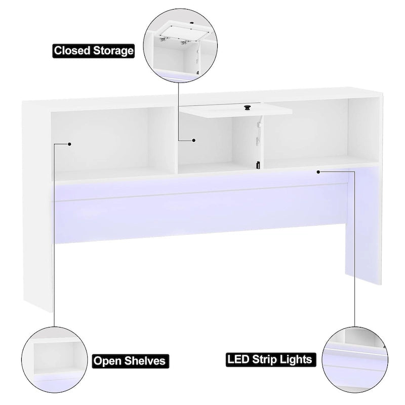 Bureau d'angle en L avec huche et classeur