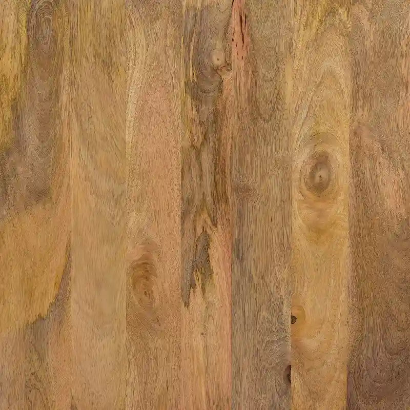 Table basse creuse en manguier massif fabriquée à la main, style ferme, 30 po