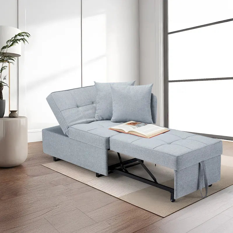 Fauteuil-Lit Convertible 3-en-1 avec Dossier Réglable sur 5 Positions