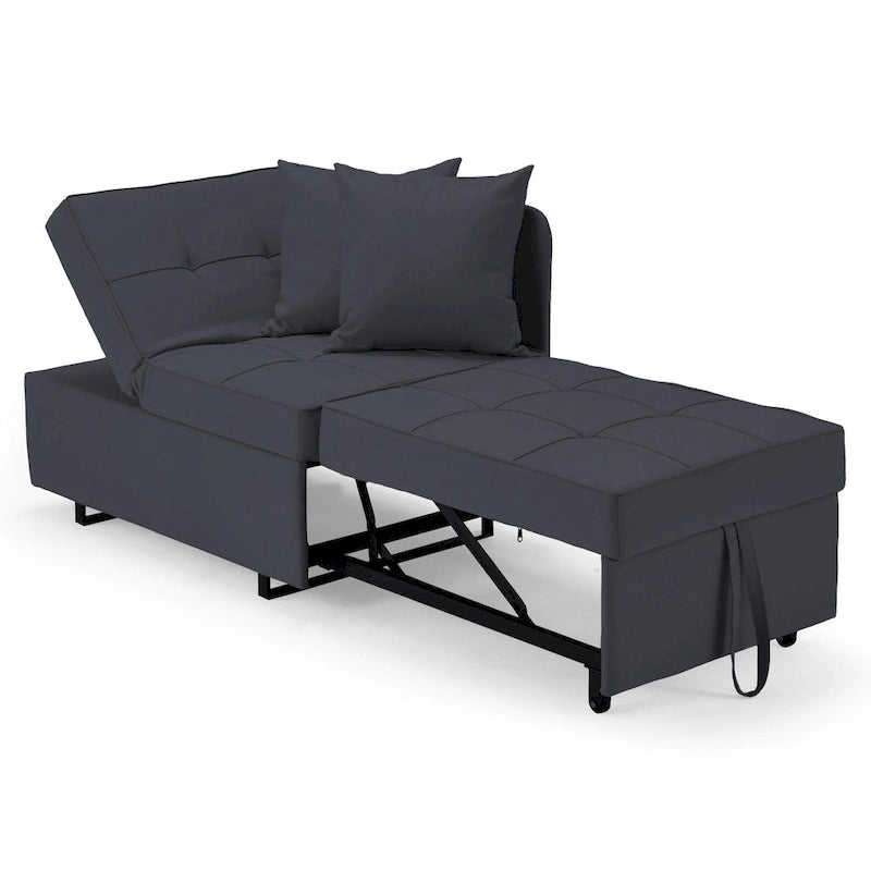 Fauteuil-Lit Convertible 3-en-1 avec Dossier Réglable sur 5 Positions
